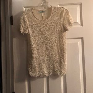 White lace blouse